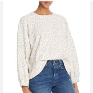 Rebecca Minkoff Rosie Leopard sweatshirt size Small